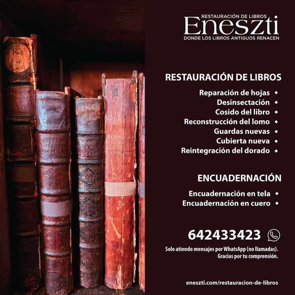 Handcrafted book restoration, expert repair and traditional bookbinding in Spain